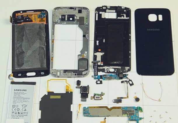 galaxy S7 disassembled