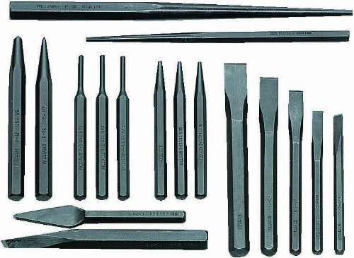 Williams PC-17 17-Piece Punch and Chisel Set 