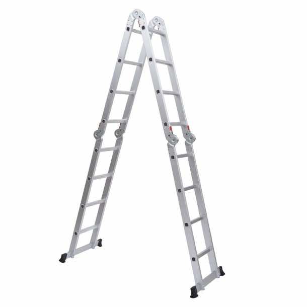 185 ft Aluminum Multi-Position Folding Ladder 