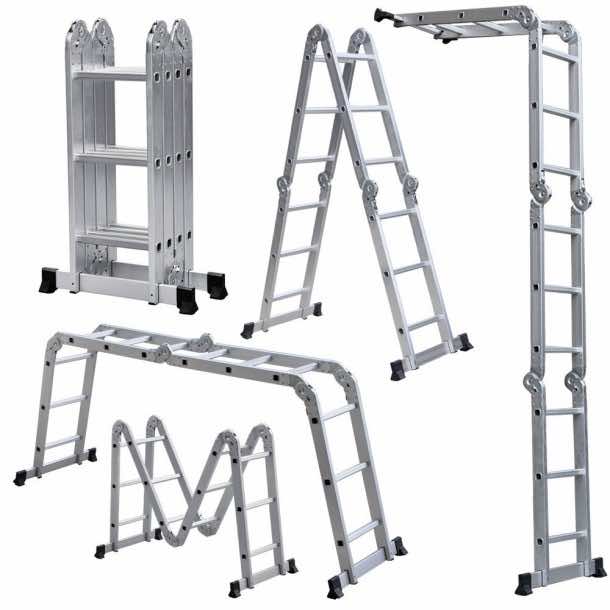 Light Weight Multi-Purpose 12' Aluminum Folding Ladders