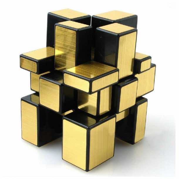 ShengShou 3 x 3 Gold Mirror Rubiks Cube Puzzles 