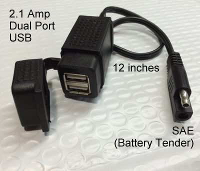 Dual Port Weatherproof Power Socket USB Charger 2.1 Amp