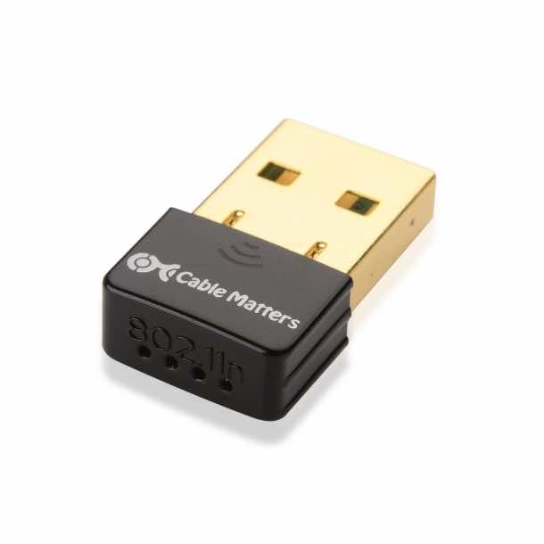 Cable Matters Gold Plated Wireless N 150Mbps Nano USB Adapter