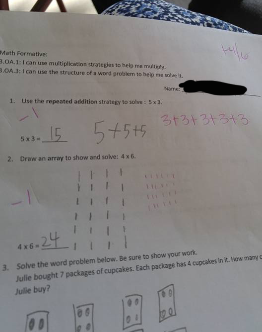 3rd grade maths question