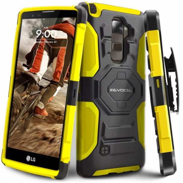 Evocel® LG G Stylo 2 [New Generation] Rugged Holster Dual Layer Case