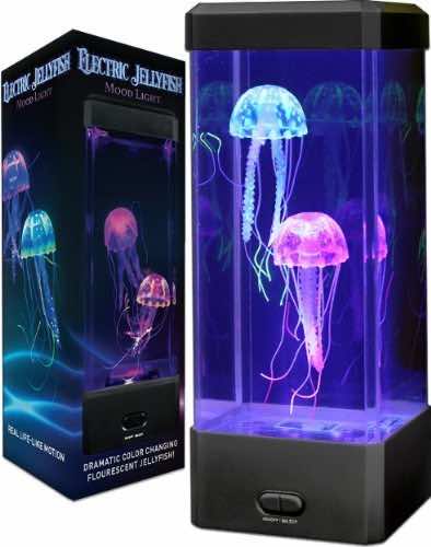 New! Fascinations Electric Jellyfish Mood Lamp