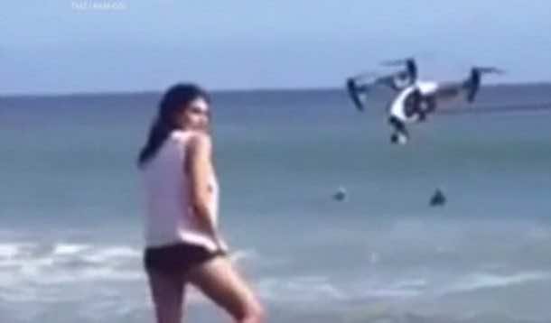 The Horrifying Video Shows Model Take Drone In Her face During a Fashion Shoot_Image 4