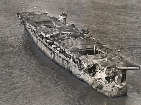 USS independence after being nuked