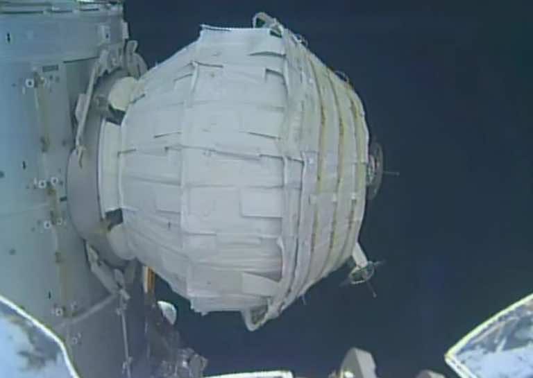 NASA inflatable space capsule