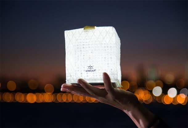 Solight Solarpuff is a lightweight, packable solar lantern