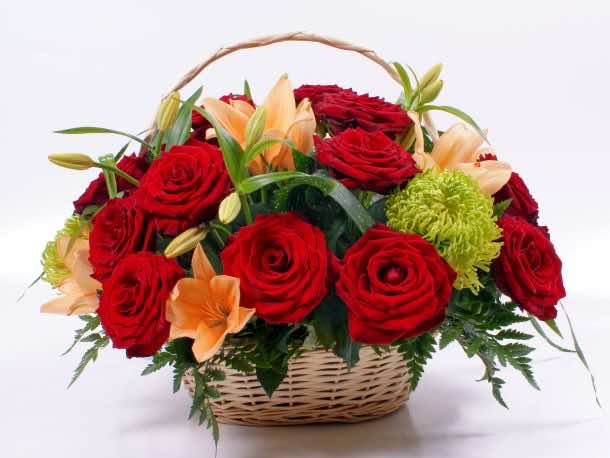 eid flower basket