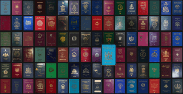 Homepage. Credits: passportindex.org