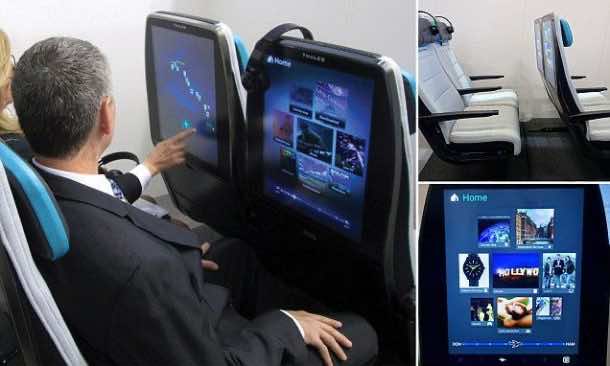 Digital Sky seats make use of larger, higher-res screens. Credits: Pin Interest