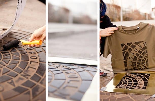 ‘Pirate Printers’ Use Manhole Covers To Print Urban Style Custom T-Shirt Designs_Image 4