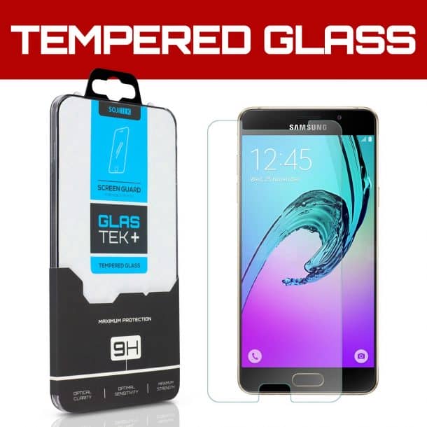 Bear Village 9H Transparent Tempered Glass Screen Protector 4 Pack Ultra Clear Screen Protector Film for Samsung Galaxy A5 2016 Screen Protector for Galaxy A5 2016 