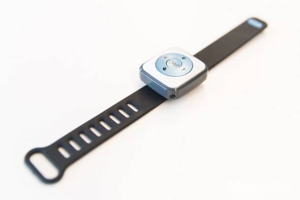 This is CHiP's SmartBand. It's easy to use and comfortable to wear. Credits: Mashable