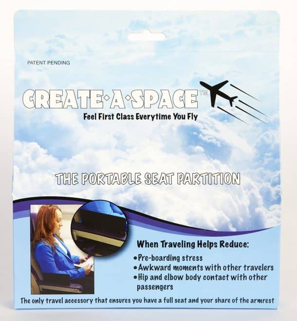 Create A Space Portable Seat Partition Makes Armrest Sharing In Airplanes Easier_Image 2