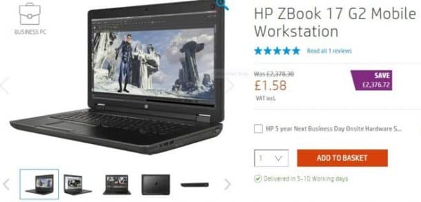 HP's expensive laptops were on sale at a low price. Credits: HP