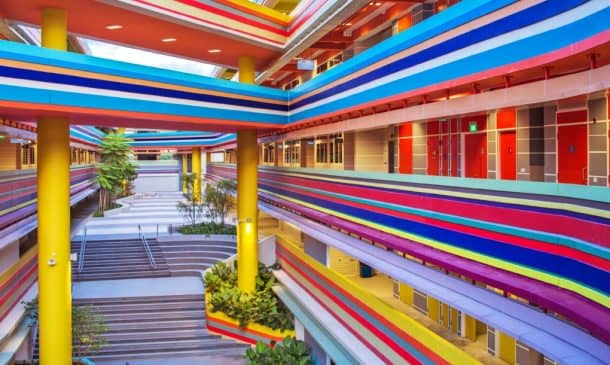 This Joyful Design Of This Crazy Singapore School Rainbow Is A Rainbow Of Colours_Image 1