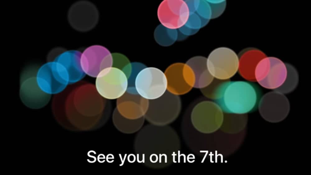 Apple's announcement for the September 7, 2016 event. Credits: Newatlas