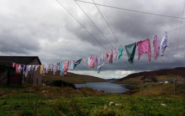 Washing on a clothes line. Credits: REUTERS