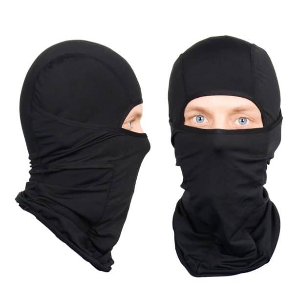 Snowflake And Snowhouse Microfiber Neck Warmer Balaclavas Soft Fleece Headwear Face Scarf Mask For Winter