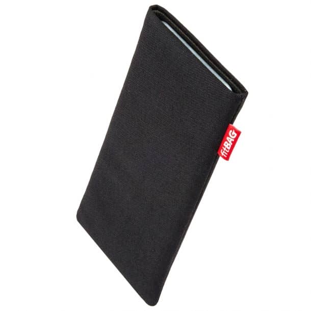 fitBAG Rave Black with integrated MicroFibre lining for display cleaning 