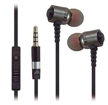 Super High Clarity Metal Noise-Isolating Heavy Duty 3.5mm Stereo Earbuds 