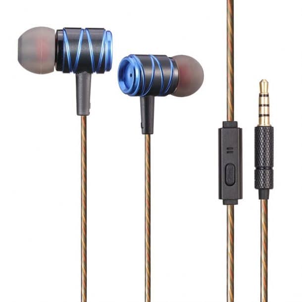 MUZ K20 Earbud Headphones with Microphone and Remote Deep Bass