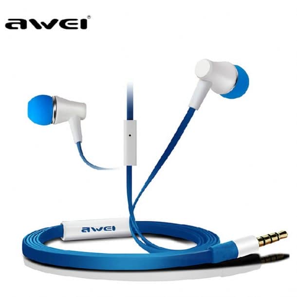 Awei® Super Bass Headphone Earphone Noodle Cable
