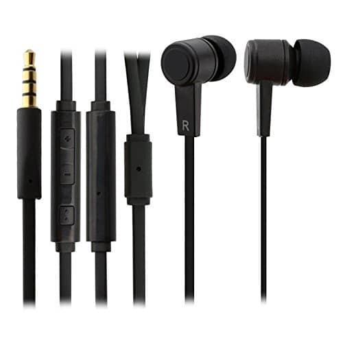 Black Galaxy Headphone In-Ear Earbuds with Microphone
