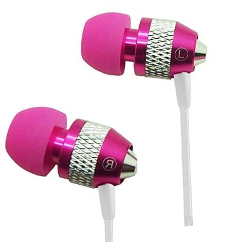Super Bass Noise-Isolation Metal 3.5mm Stereo Earbuds w/Mic