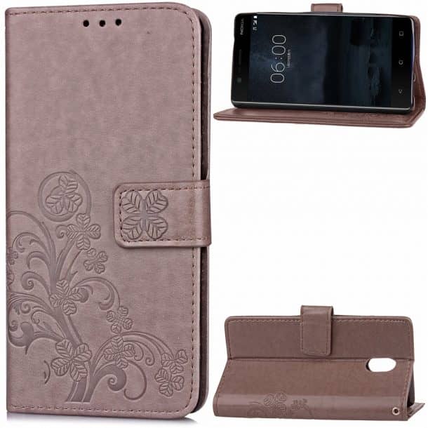 Colored Trees Design Premium Leather Flip Cover Wallet Bumper Slim Lightweight Protective Shell Pouch with Media Kickstand Card Slots Yiizy Nokia 3 Case