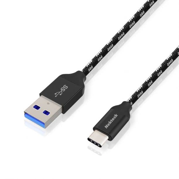 USB Type C Cable, Nekteck Nylon Braided Data & Charging Cord