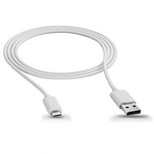 White 6ft Long Micro-USB Cable Charging Cord Data Sync