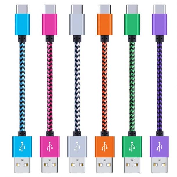 Type C Charger Cable , HopePow 6-Pack 6ft Nylon Braided USB C 