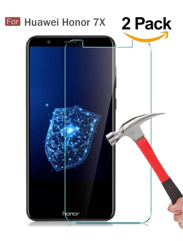 Wellci Tempered Glass Screen Protector for Huawei Honor 7X