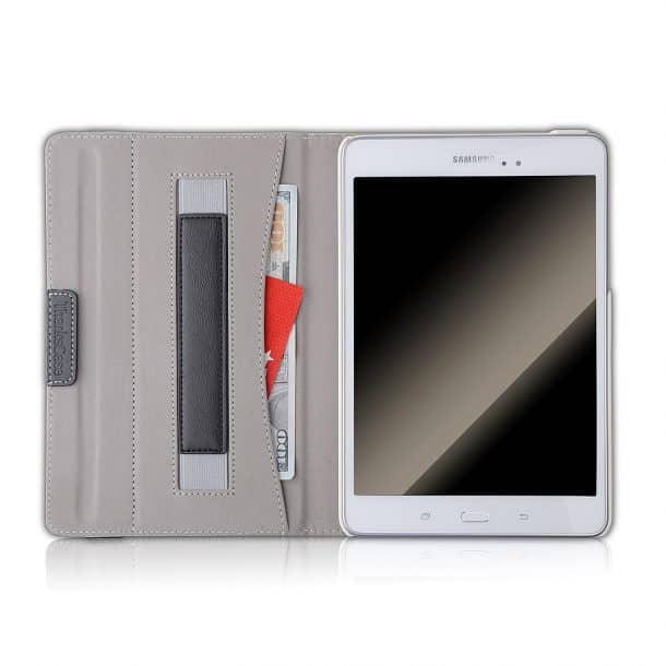 Thankscase Rotating Case with Business Card Holder for Samsung Galaxy Tab A 8.0