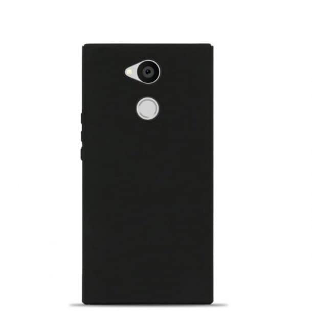 Etui Poche Folio Case Cover Cadorabo Coque pour Sony Xperia L2 en Noir Nuit Housse Protection en Style Flip avec Fermoire Magnétique