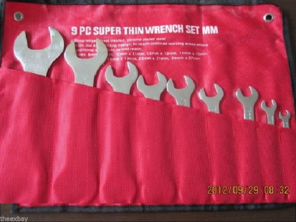 TheXbay 9-Piece Super Thin Spanner Sets for Home