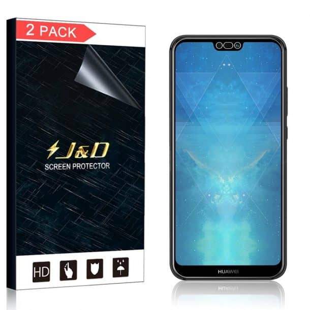 J&D HD Clear Screen Protectors for Huawei P20 Lite