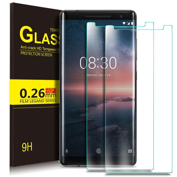 KuGi Tempered Glass Screen Protector for Nokia 8 Sirocco