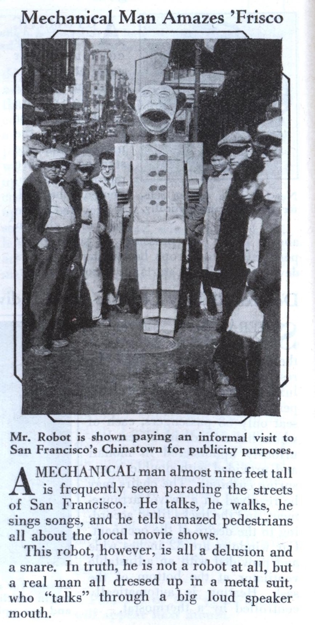 From 1931. WHY IS HE 9-FEET TALL? Look at that face.