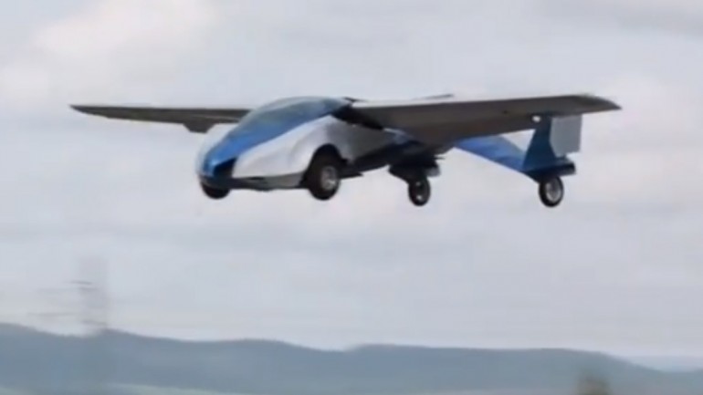 The Aeromobil flying car designed by Stefan Klein takes to the skies for the first time