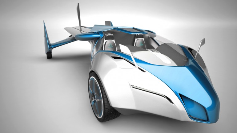 Front view of the sleek Aeromobil flying car in ground mode (Photo: Aeromobil)
