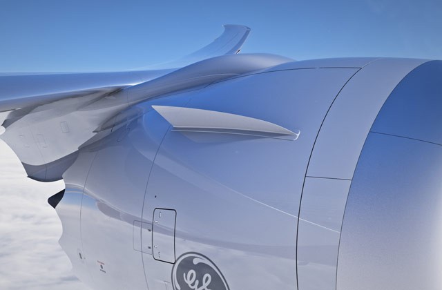 The 777X will feature a GE9X engine made by GE Aviation