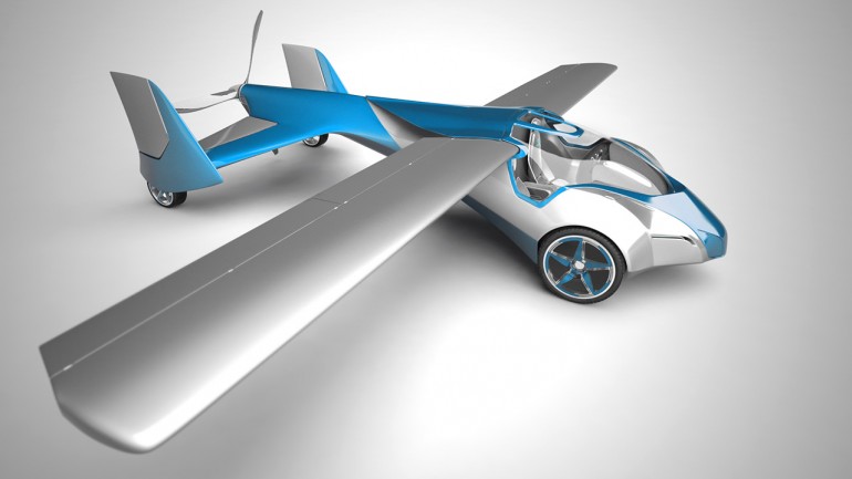 Side view of the Aeromobil in airplane mode, ready for takeoff (Photo: Aeromobil)