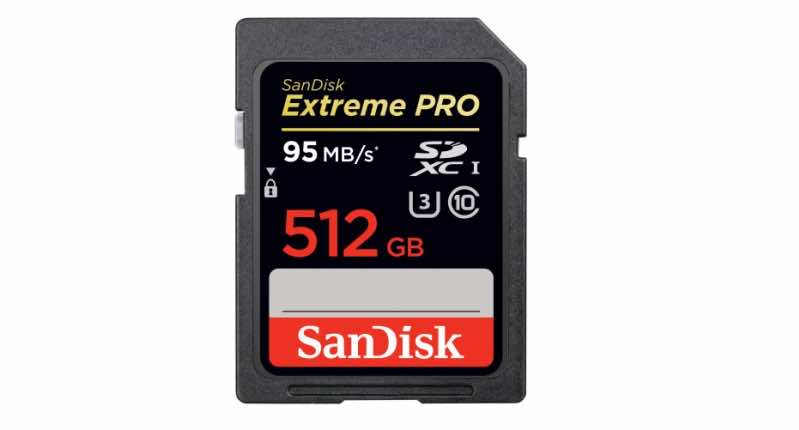 SanDisks världens största SD-kort kostar $800 och har en kapacitet på 512 GB