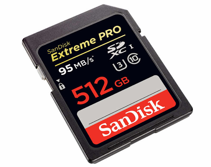 SanDisks världens största SD-kort kostar $800 och har en kapacitet på 512 GB2