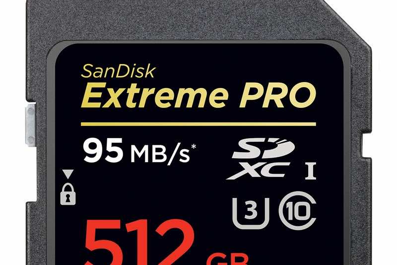 SanDisks världens största SD-kort kostar $800 och har en kapacitet på 512 GB3